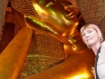 The HUGE, golden Reclining Buddha at Wat Pho. Truly amazing.... copy