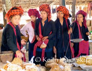 Inle hill tribe women